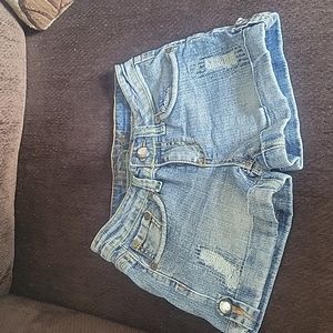 Uproar Girls Cuffed Jean Shorts Size 12